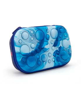Zipit Storage Case Silicone Bubble Top Blue Space