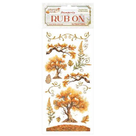 Stamperia Whispering Woods Rub-On 4"X8.5" - Oak