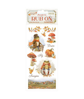 Stamperia Whispering Woods Rub-On 4"X8.5" Mr Frog