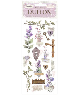 Stamperia Rub-On 4"X8.5" Lavender Keys