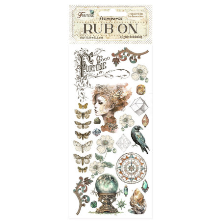 Stamperia Rub-On 4"X8.5" Fortune Face