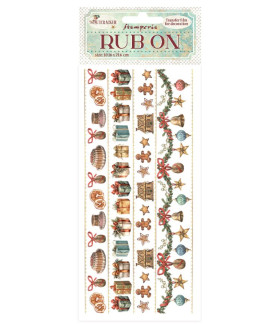 Stamperia Rub-On 4"X8.5" The Nutcracker Stripes