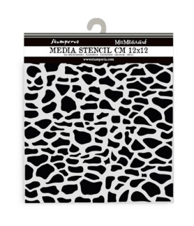 Stamperia Stencil 4.72"X 4.72" Silent Sea Stone Pattern