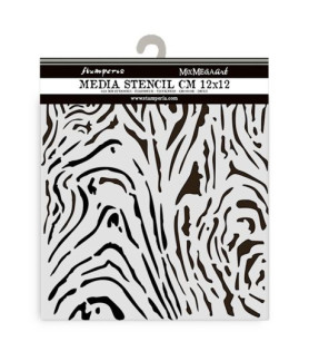 Stamperia Stencil 4.72"X 4.72" Hidden Grove Wood Pattern