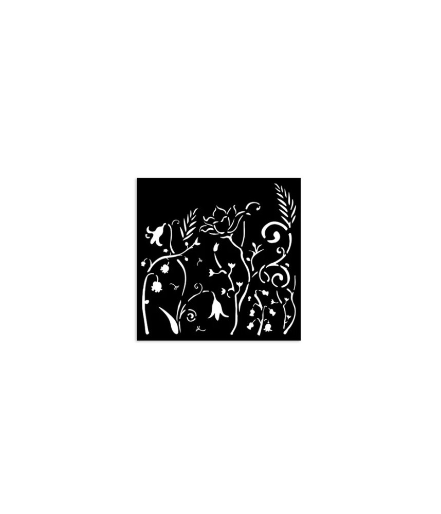 Stamperia Stencil 4.72"x4.72"Hidden Grove Flowers