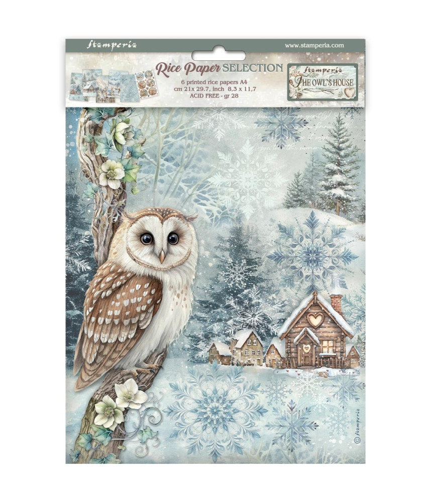 Stamperia A4 Tissue Paper The Owl's House
