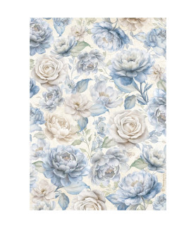 Stamperia A4 Tissue Paper - Packed Timeless Big Roses