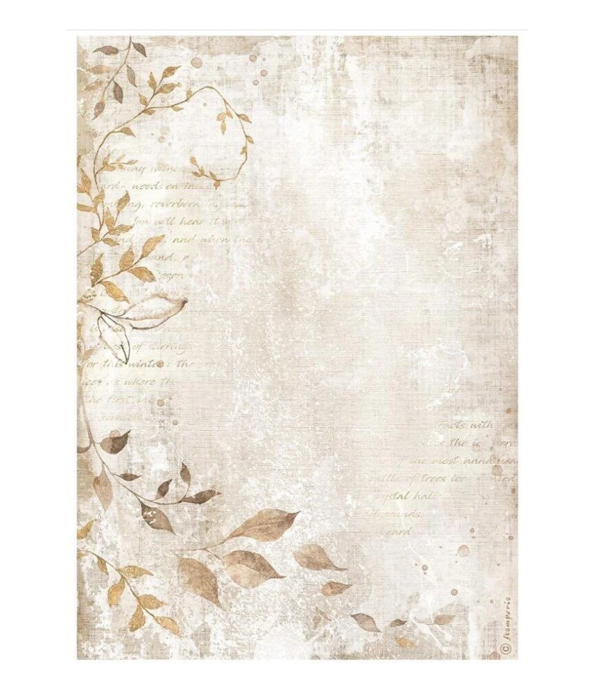 Stamperia A4 Tissue Paper Create Hapinnes - Leaves