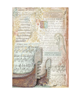 Stamperia A4 Tissue Paper Venice City of Art Gondola