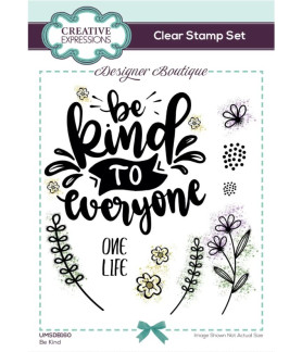Creative Expressions Designer Boutique Be Kind 6 in x 4 in Stamp Set