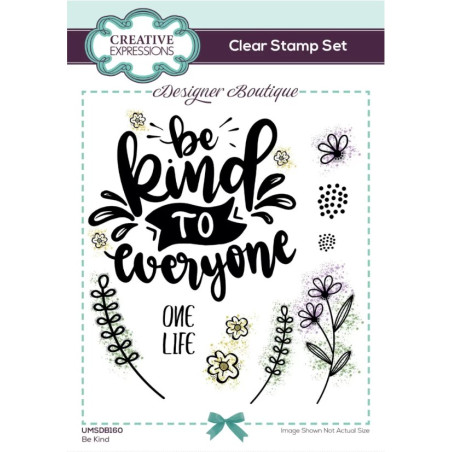 Creative Expressions Designer Boutique Be Kind 6 in x 4 in Stamp Set