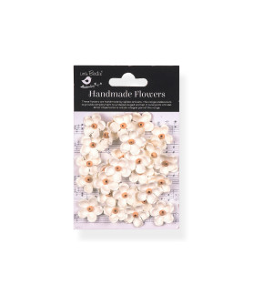 Litlle Birdie Flowers Beaded Blooms - Ivory Pearl (30pc)