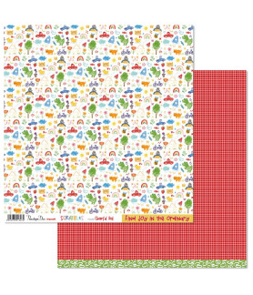 Penelope Dee Scribbles Paper Cheerful Red