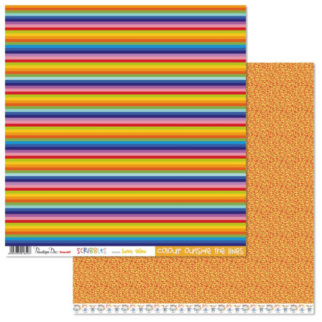 Penelope Dee Scribbles 12 X 12 Scrapbook Paper Sunny Yellow