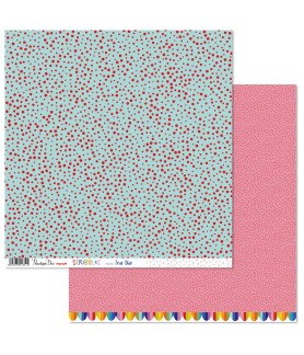 Penelope Dee Scribbles 12 X 12 Scrapbook Paper True Blue