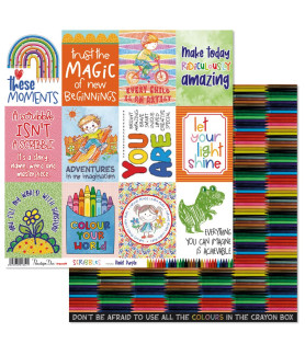 Penelope Dee Scribbles Paper Violet Purple