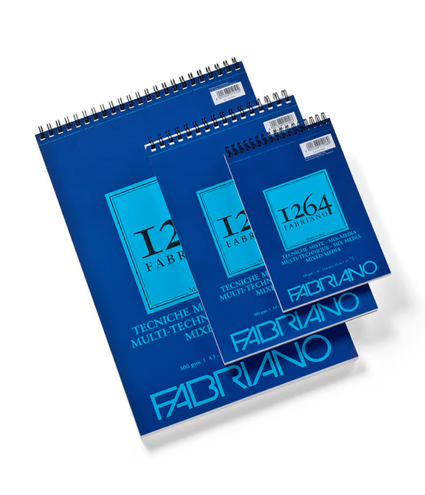 Fabriano 1264 Spiral Mixed Media A4 300gsm 30 Sheets L
