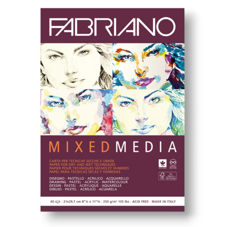 Fabriano Mixed Media Pad 250gsm