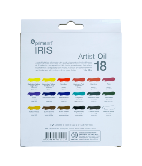 Prime Art Oil Paint Sets 12ml (18 Assorted)