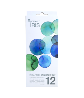 Prime Art Watercolour Paint Set 12 x 12ml Assorted Colours