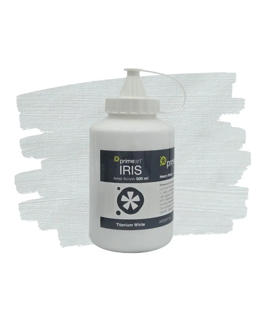 Prime Art Iris Acrylic 500ml 710 Titanium White