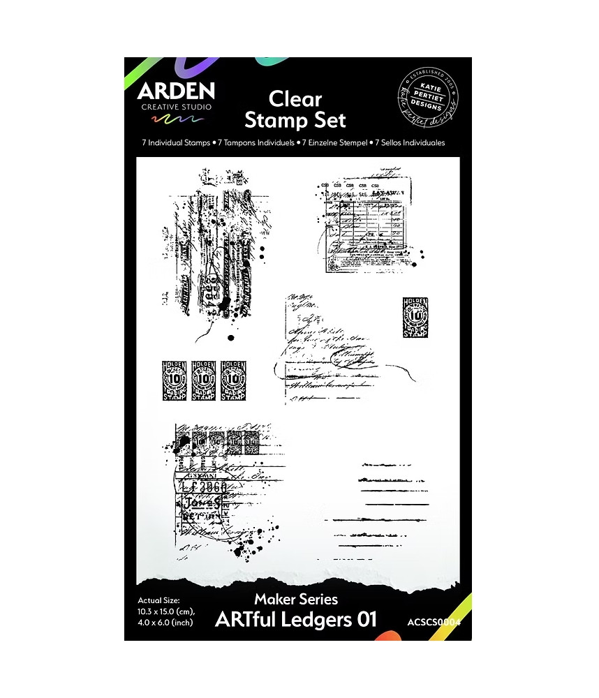 Arden Creative Studio Hidden Creek Ledgers 01 Clear Stamp