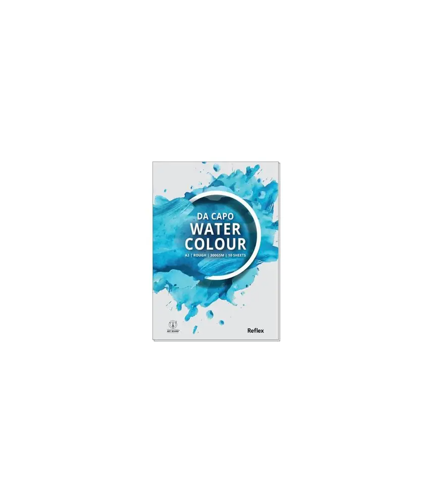 Reflex Da Capo Water Colour Pad A3 300gsm 10 Sheets