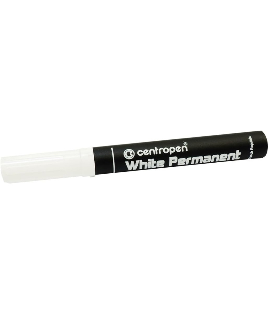 Centropen White Permanent Marker 1.2mm
