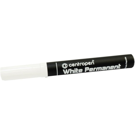 Centropen White Permanent Marker 1.2mm