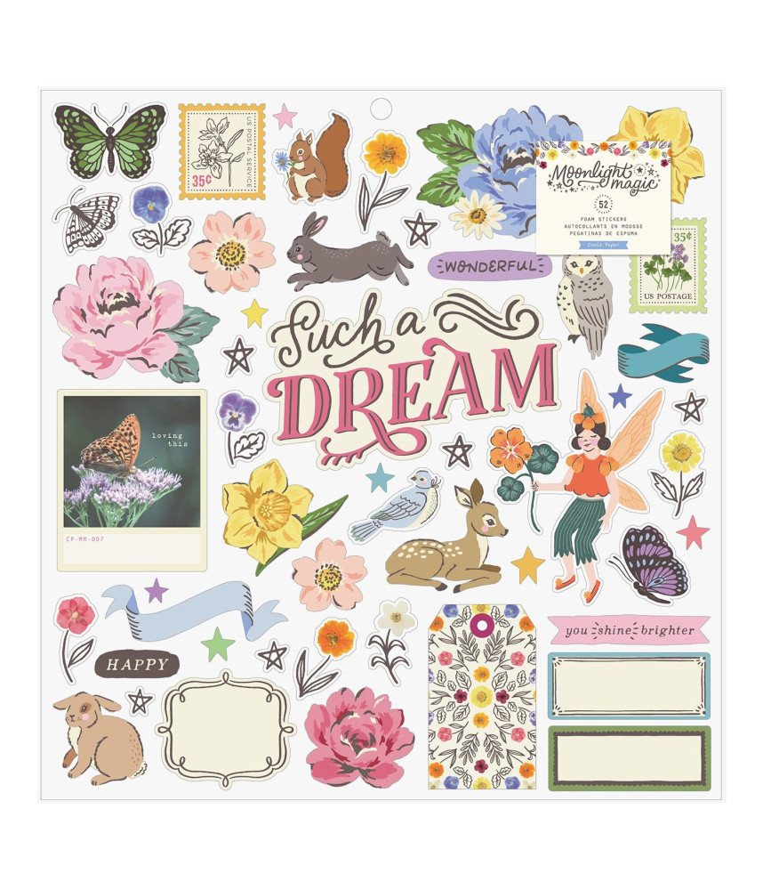 Crate Paper Moonlight Magic Foam Stickers Pack