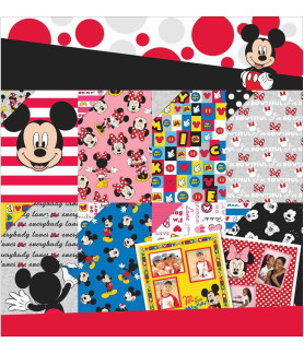 American Craft Disney Paper Pad 12x12 Mickey Friends Mickey Friend