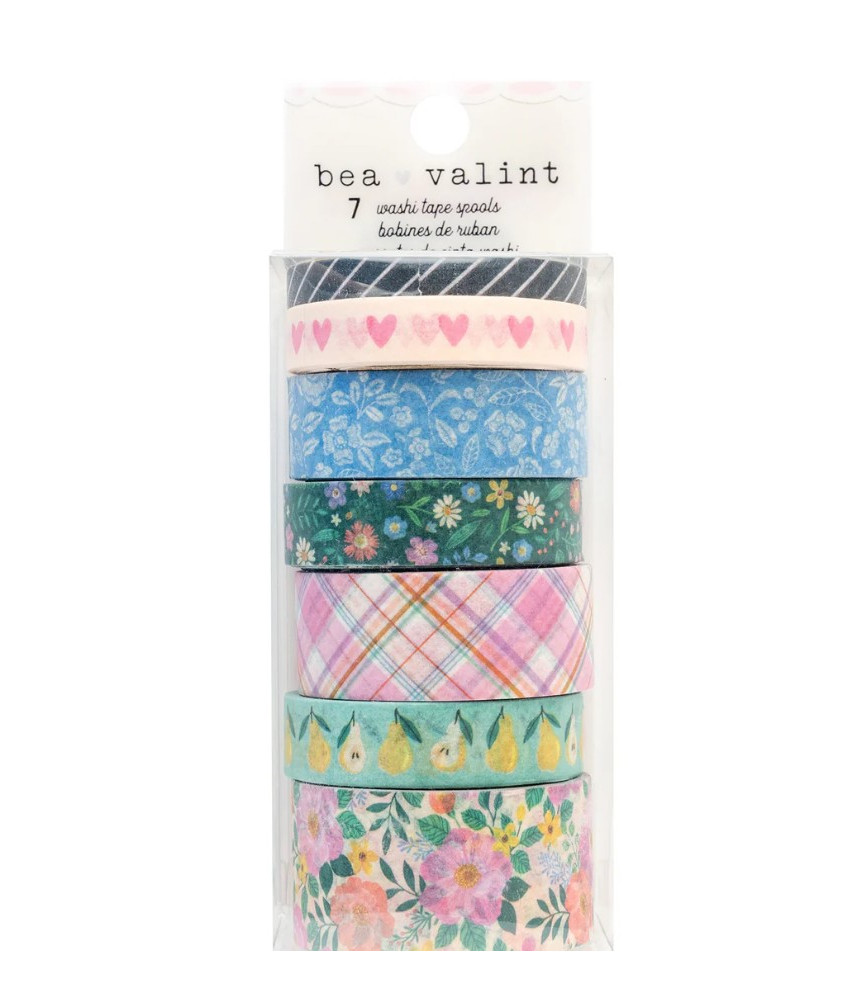 American Crafts Poppy And Pear Washi Tape - 7 Pack