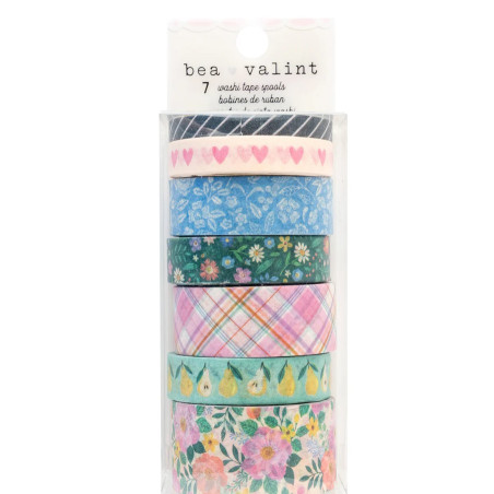 American Crafts Poppy And Pear Washi Tape - 7 Pack