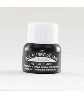 Tsukineko All Purpose Ink - Real Black