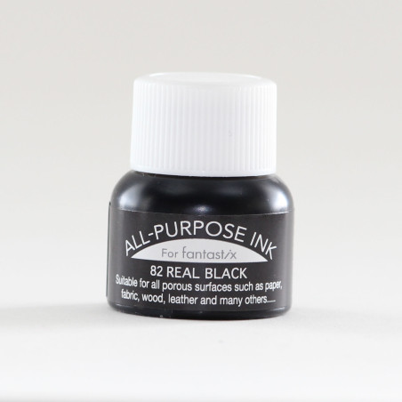 Tsukineko All Purpose Ink - Real Black