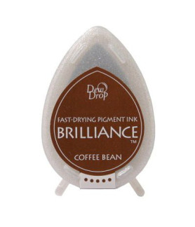 Tsukineko Brilliance Dewdrop Ink Pad - Coffee Bean