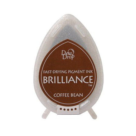 Tsukineko Brilliance Dewdrop Ink Pad - Coffee Bean