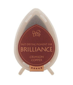 Tsukineko Brilliance Dewdrop Ink Pad - Crimson Copper