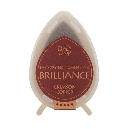 Tsukineko Brilliance Dewdrop Ink Pad - Crimson Copper