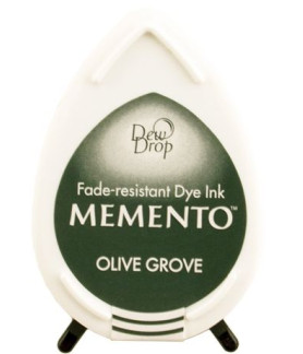 Tsukineko Memento Dew Drop Ink Pad - Olive Grove