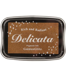 Tsukineko Delicata Ink Pad - Golden Glitz
