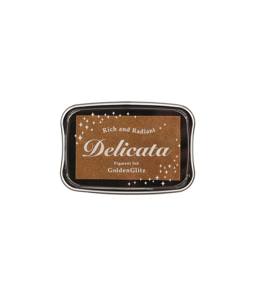 Tsukineko Delicata Ink Pad - Golden Glitz