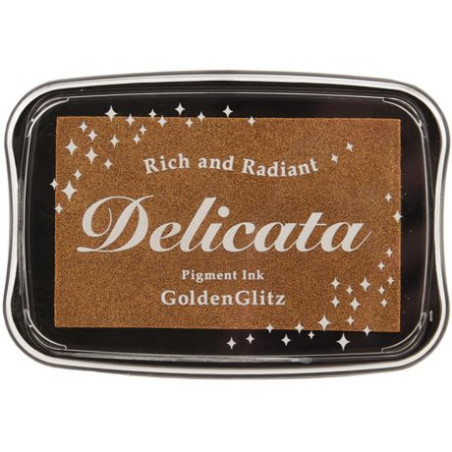 Tsukineko Delicata Ink Pad - Golden Glitz