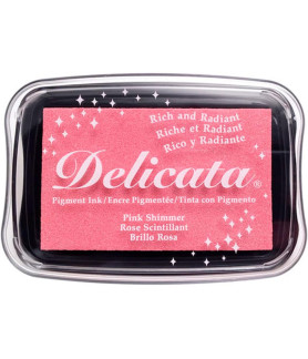 Tsukineko Delicata Ink Pad - Pink Shimmer