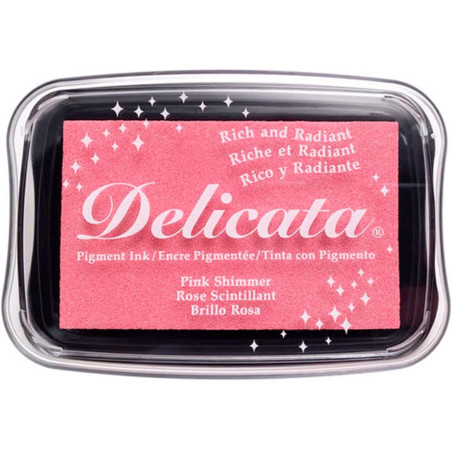 Tsukineko Delicata Ink Pad - Pink Shimmer
