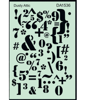 The Dusty Attic - Keyboard Jumble Stencil