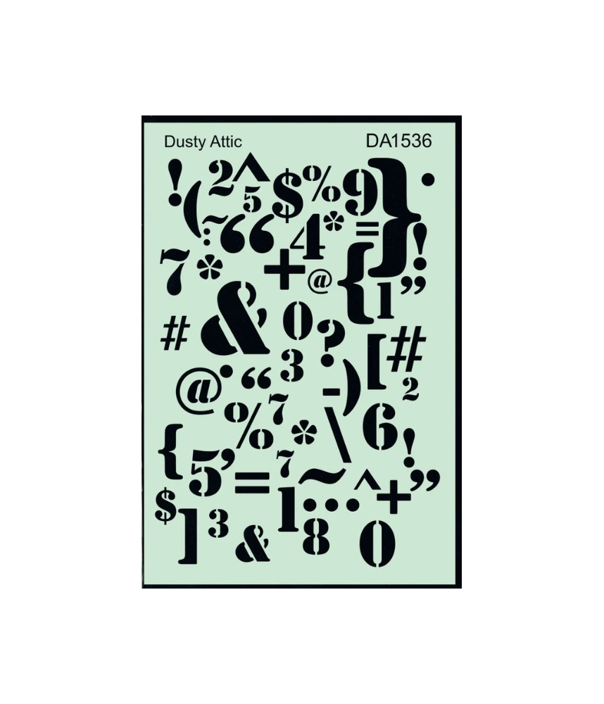 The Dusty Attic - Keyboard Jumble Stencil