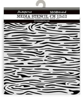 Stamperia Media Stencil 12x12 - Wood