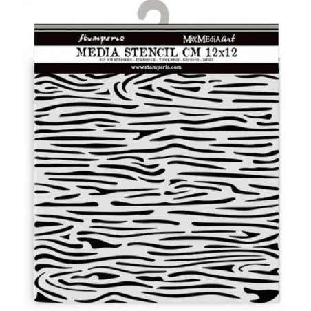 Stamperia Media Stencil 12x12 - Wood