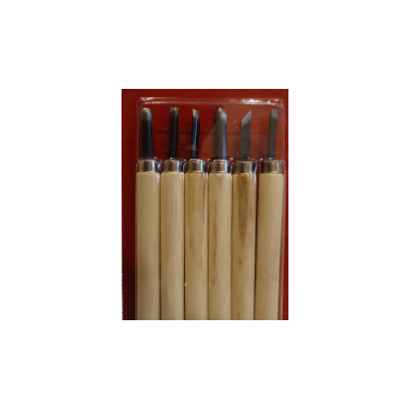 Soft Wood Carving Steel Blade Tools 6pcs